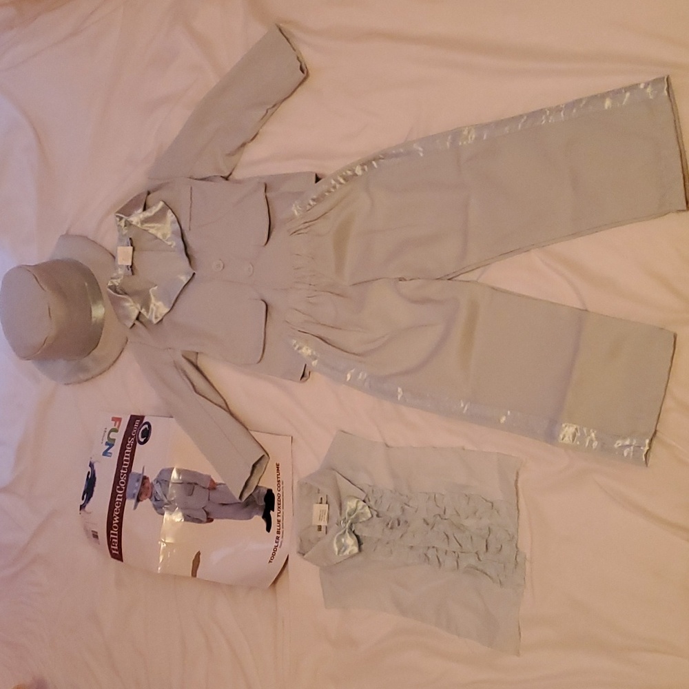 Toddler Blue Tuxedo Costume Size 4T